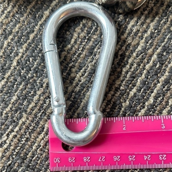 Rope 3/8 inch x 100 ft Braided Red Polypropylene Rope / Hook / 1-1/4" Pulley x2 - Picture 9 of 13